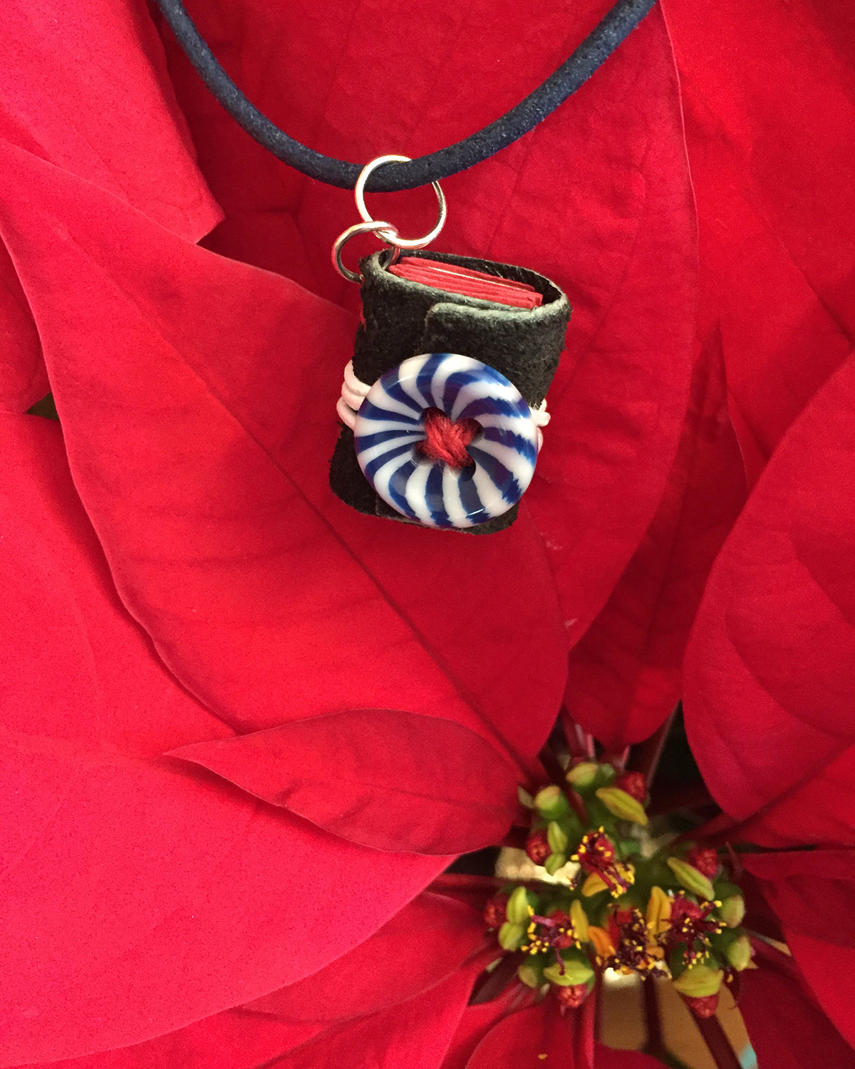 Holiday Mini Book Necklace