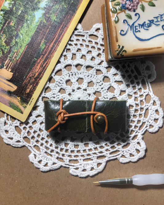 Dark Green Miniature Notebook