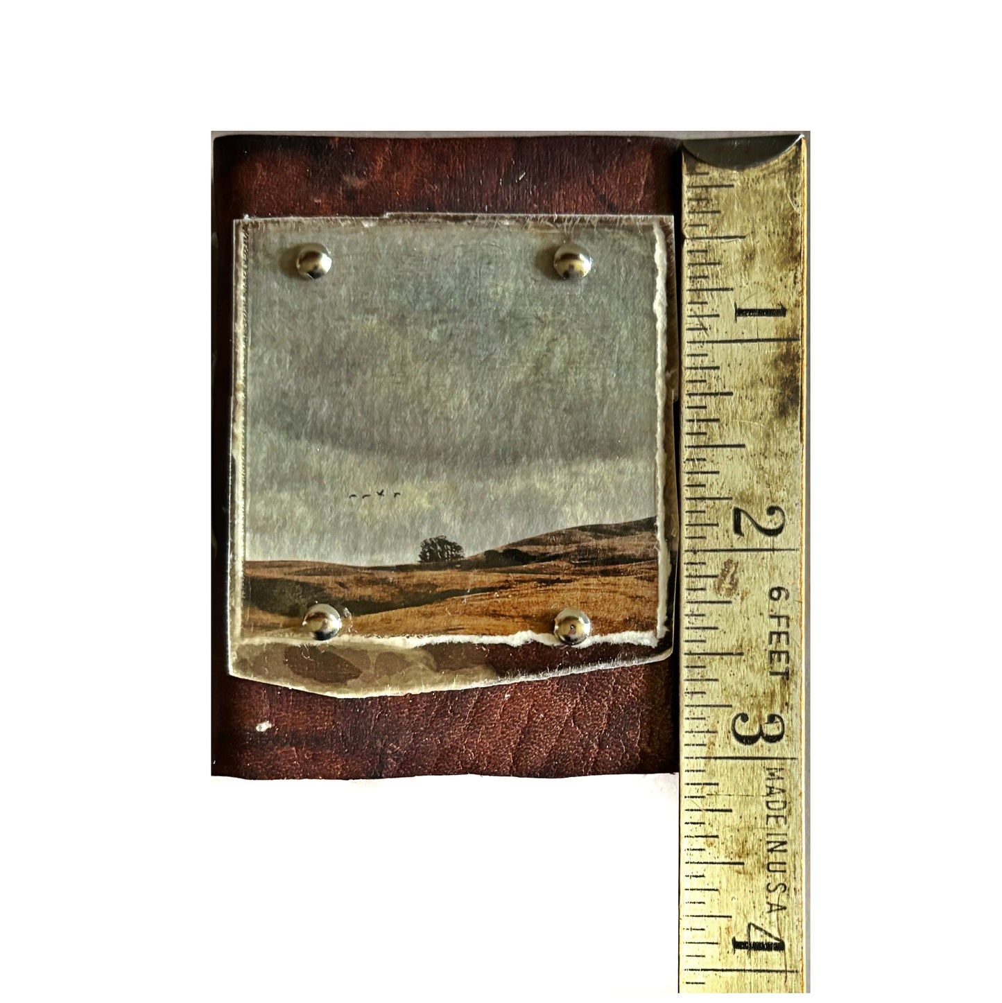 Stormy Weather Mini Leather & Mica Journal